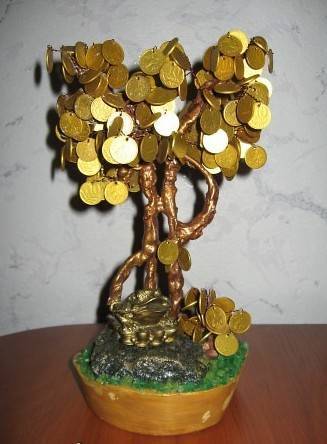 Денежное дерево из бисера и монет - инструменты и материалы, схемы плетения и советы по размещению, красивые фото идеи