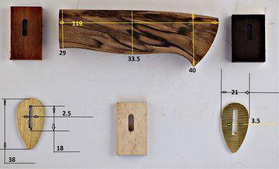 Массивный нож из рессоры с деревянными ножнами
