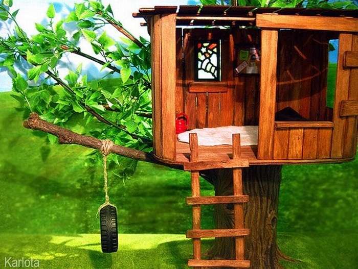 Домик на дереве - пошаговая инструкция, как сделать своими руками (160 фото лучших идей)