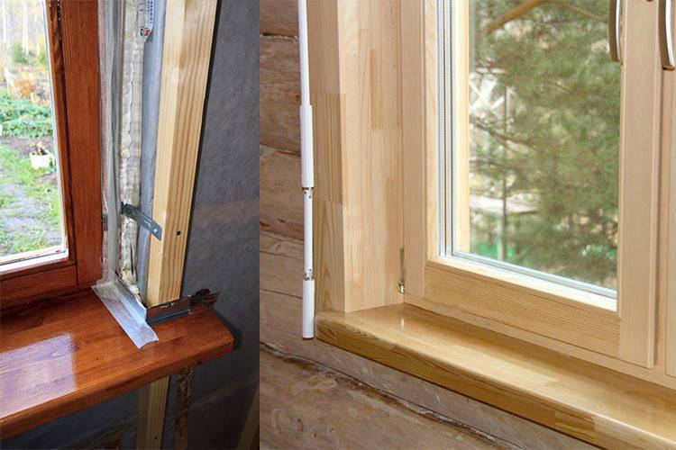 Установка деревянного подоконника для пластиковых окон своими руками с пошаговой инструкцией