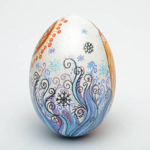 Как расписать деревянное яйцо. техники росписи пасхальных яиц