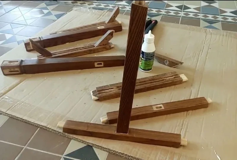 Как сделать деревянный стул из старых реек и брусков