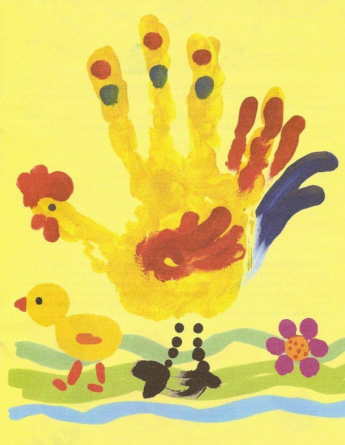 Рисование пальчиками и ладошками - нетрадиционное изо для детей