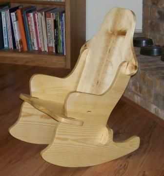 Кресло-качалка из фанеры и веревки своими руками