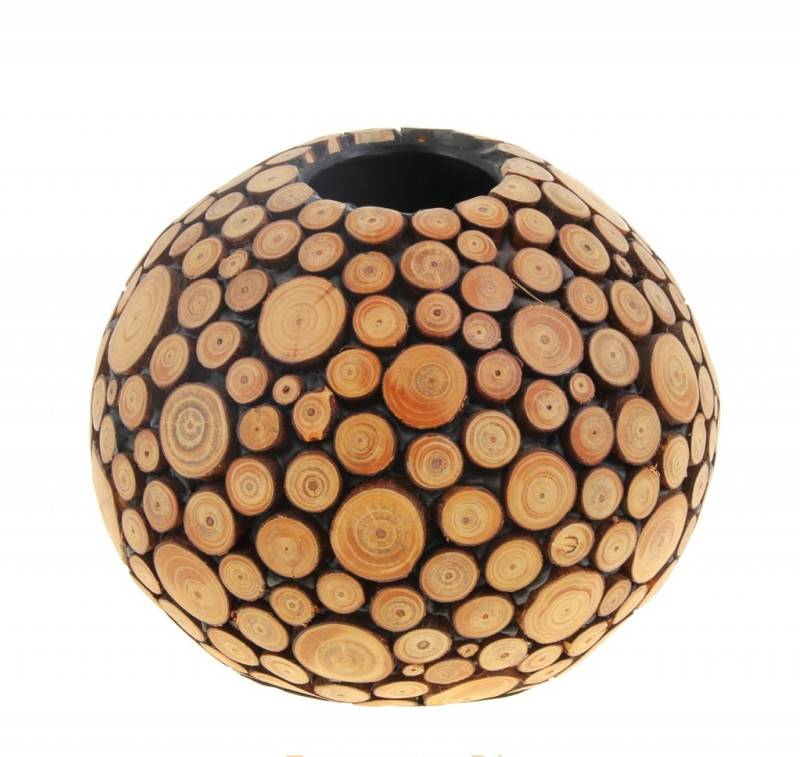 Декоративная деревянная ваза из термо-бука своими руками