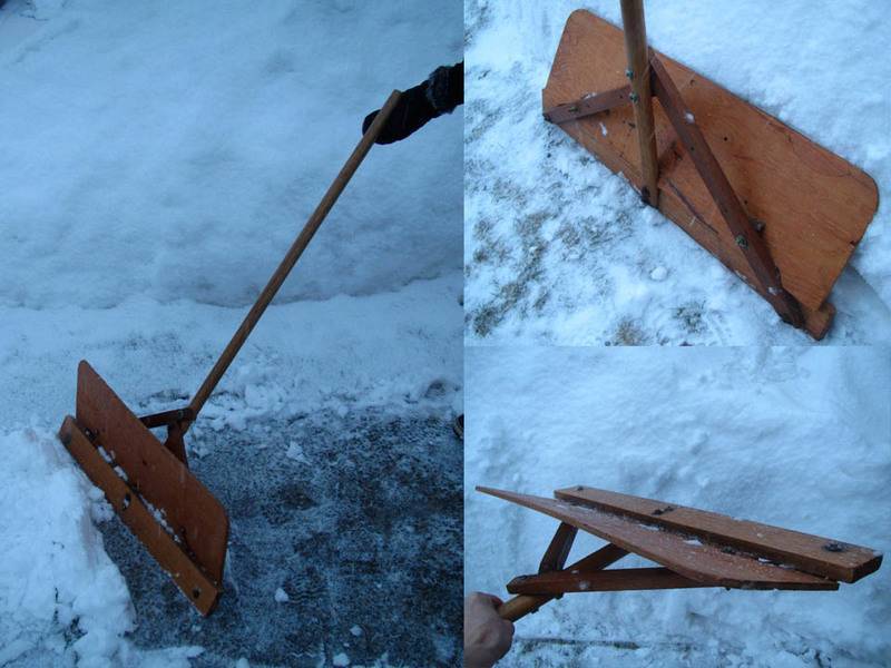 Как сделать снегоуборочную лопату своими руками: самодельная деревянная, фанерная для уборки снега, размеры