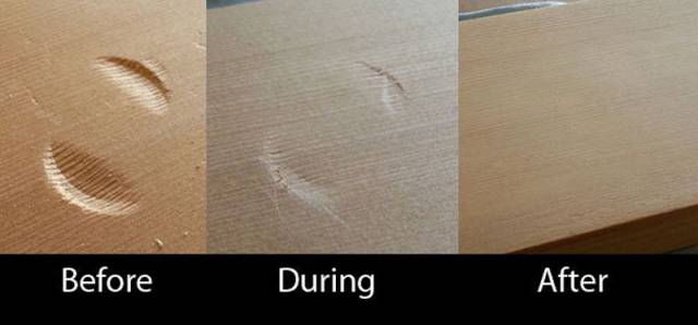 Как самостоятельно устранить вмятины на деревянной мебели