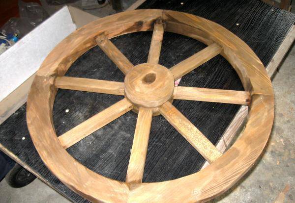 Деревянное колесо своими руками