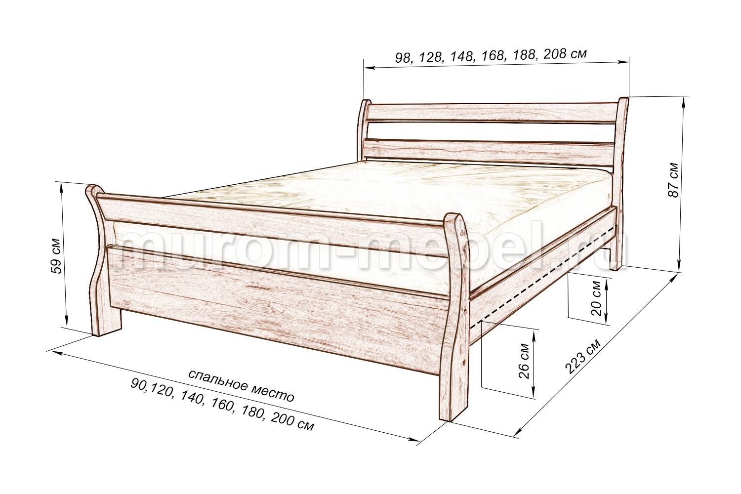 Кровать своими руками из дерева, материалы, пошаговые мастер-классы