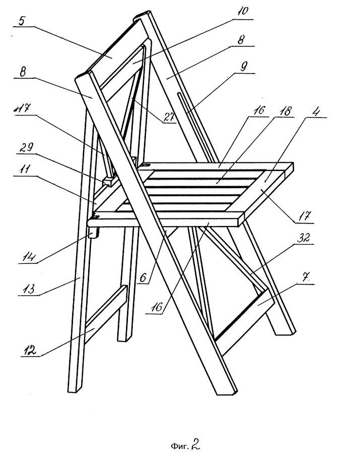 Складной стул своими руками: чертежи, процесс изготовления, фото