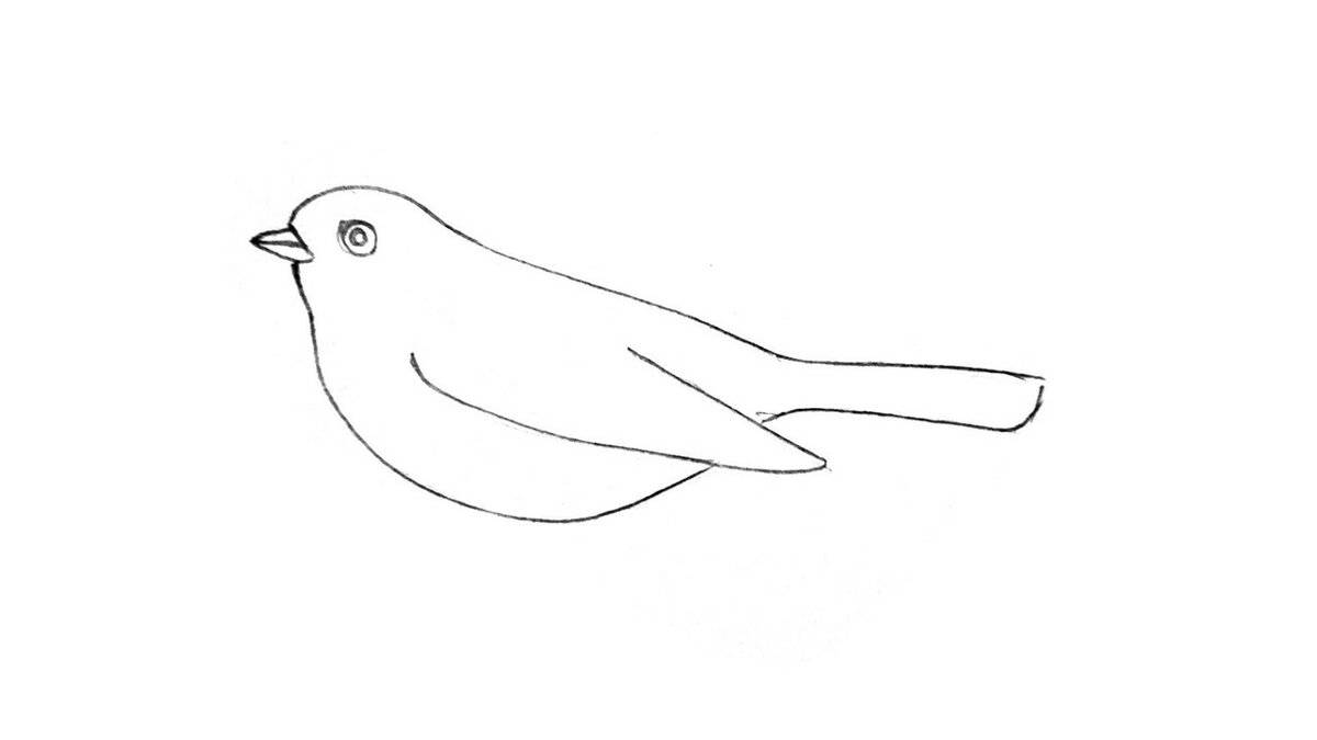 Как нарисовать кормушку для птиц поэтапно