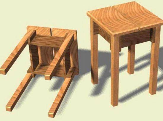Как сделать стул из дерева практически без инструмента