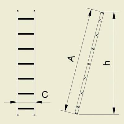 Приставная лестница из дерева своими руками: видео-инструкция как сделать самому, чертежи, максимальная длина по госту, фото и цена