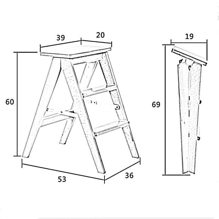 Как сделать лестницу стремянку: сделай сам своими руками из дерева, деревянная самодельная, видео, из металла