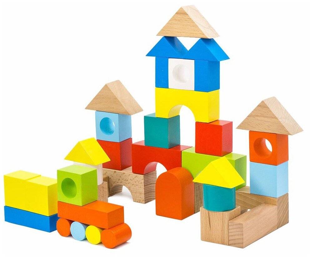 Большие деревянные кубики для детей