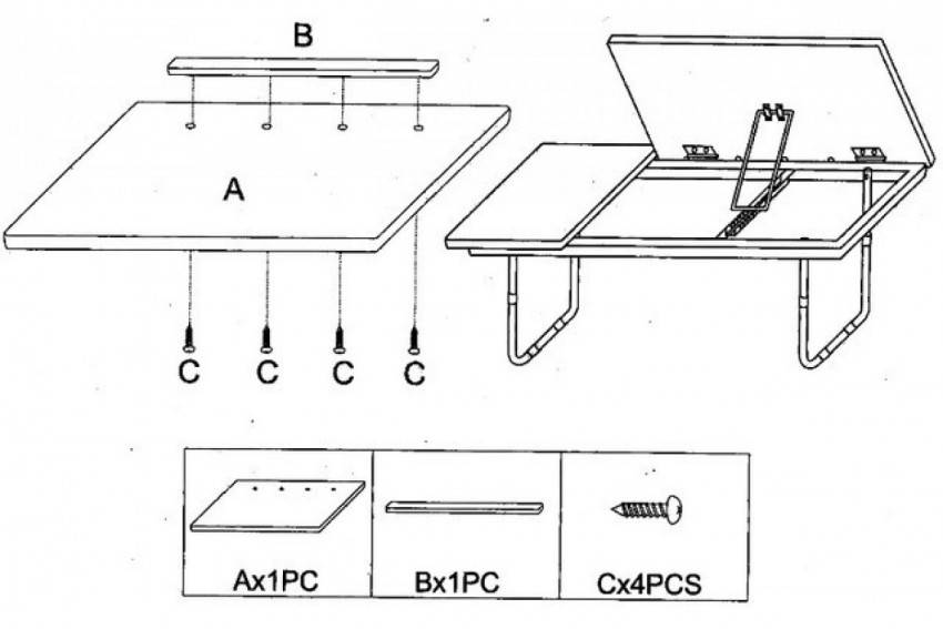 Столик для ноутбука на колесиках: разновидности моделей
