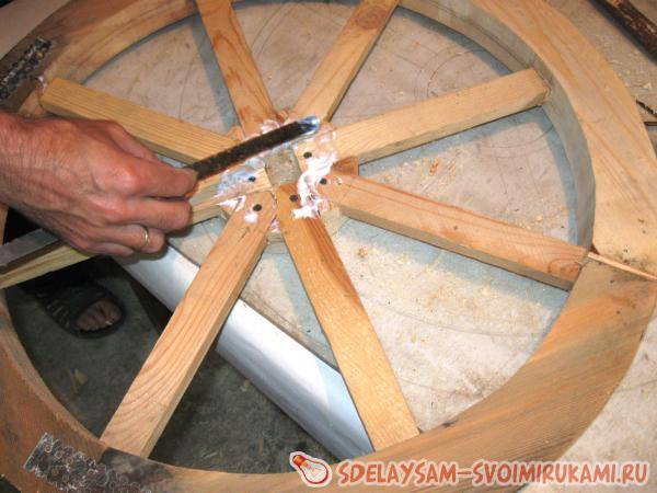 Как сделать колесо для телеги своими руками