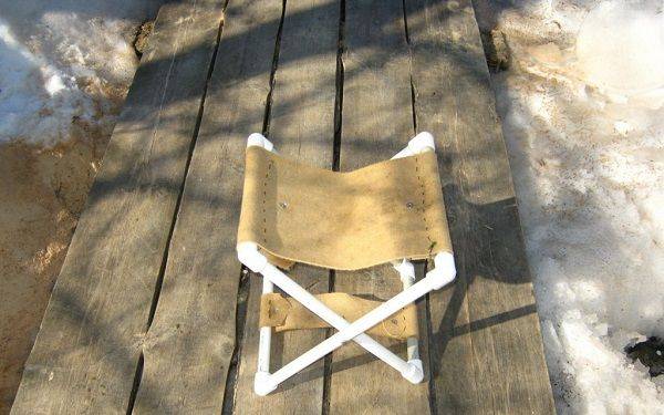 Ультра тонкое портативное кресло или складной стульчик из фанеры