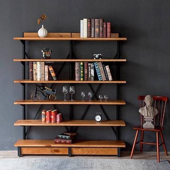 Самодельные стеллажи: из дерева и металла, хозяйственные и для книг | строй легко