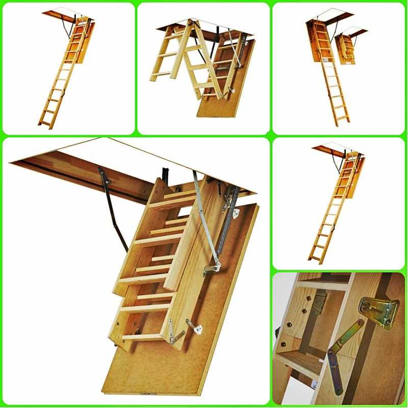 Раскладная лестница на чердак: изготовление своими руками
