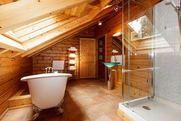 Ванная комната в деревянном доме: устройство чернового и чистового пола. внутренняя отделка стен. чистовая отделка потолка