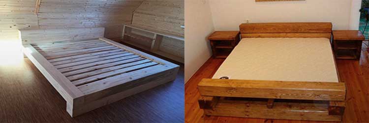 Как сделать кровать своими руками в домашних условиях — двуспальную, из дерева, бруса, фанеры