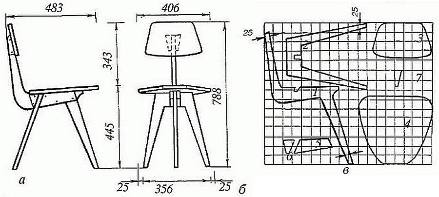 Два популярных в интернете складных стульчика своими руками: пошаговые описания с чертежами