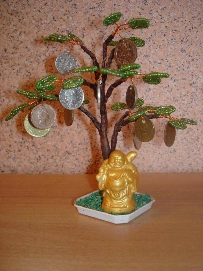 Картина денежного дерева из монет своими руками с видео