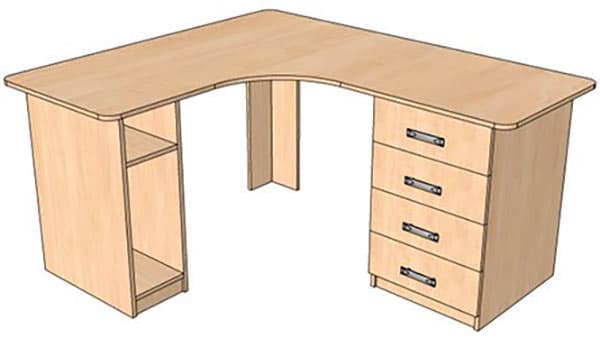 Деревянный офисный стол своими руками