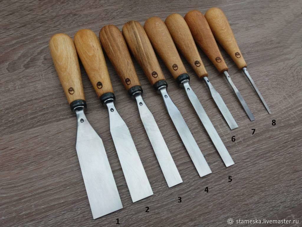 Инструмент для резьбы по дереву своими руками: стамеска, резцы и ножи