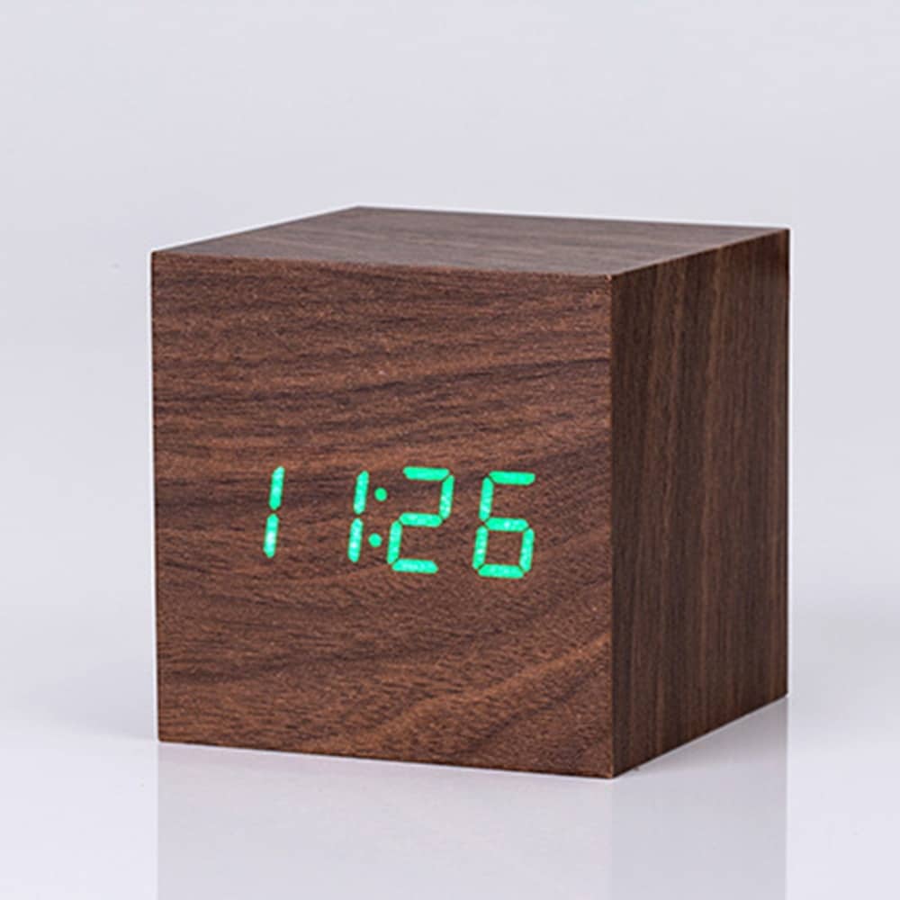 Инструкция настольных электронных деревянных часов