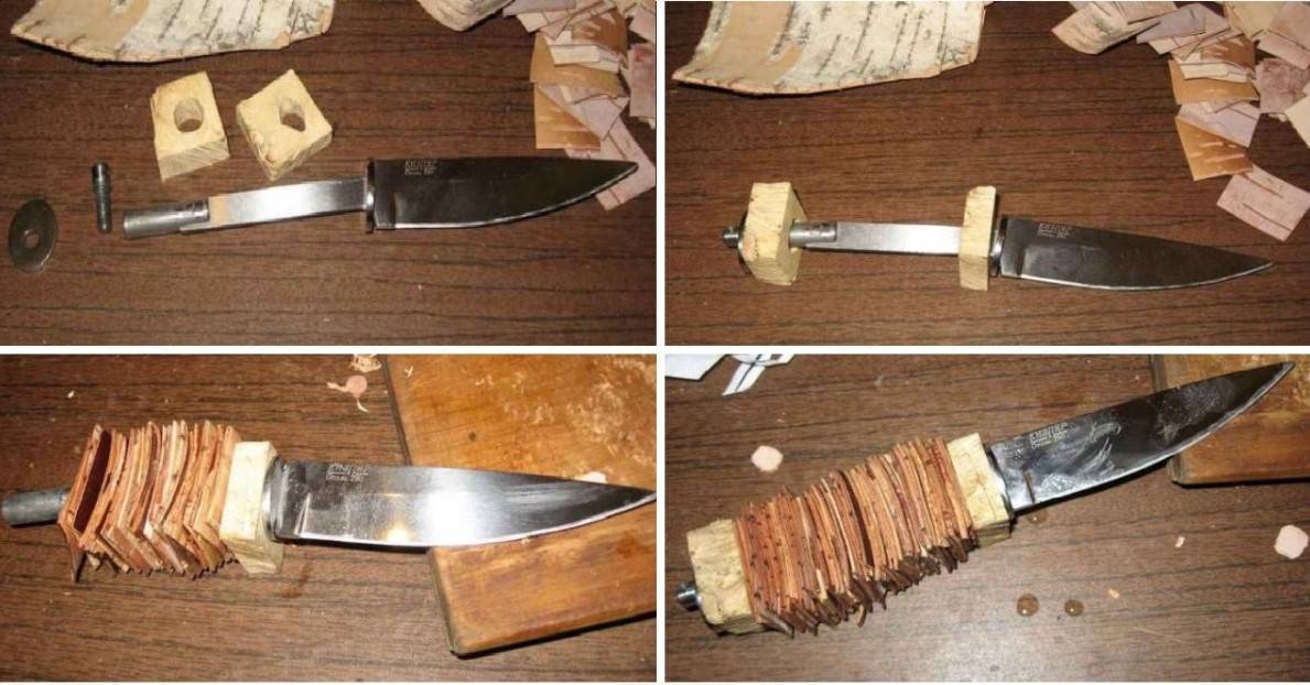 Стабилизация древесины и изготовление из нее ручки ножа
