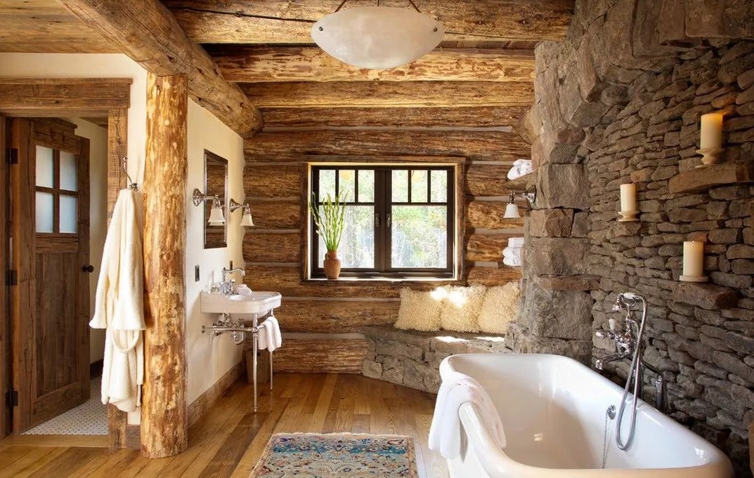 Cанузел в деревянном доме (38 фото): устройство вентиляции, отделка ванной и туалета в коттедже