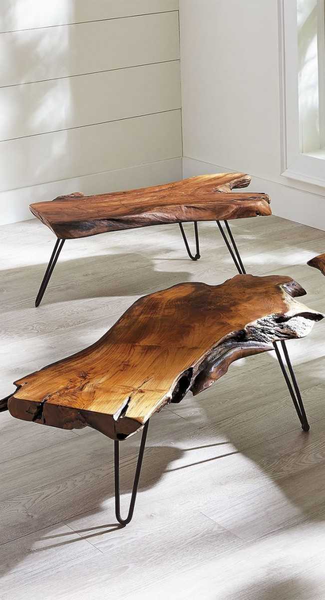 Журнальный столик из древесины своими руками