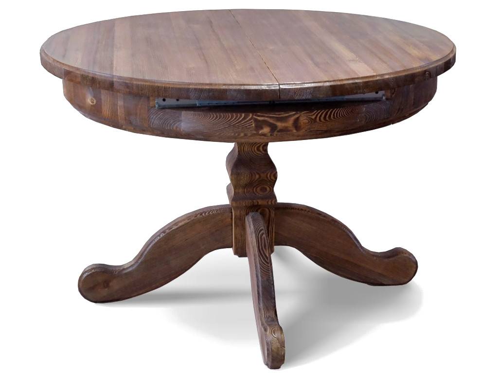 Обеденный деревянный круглый стол: преимущества, фото, особенности