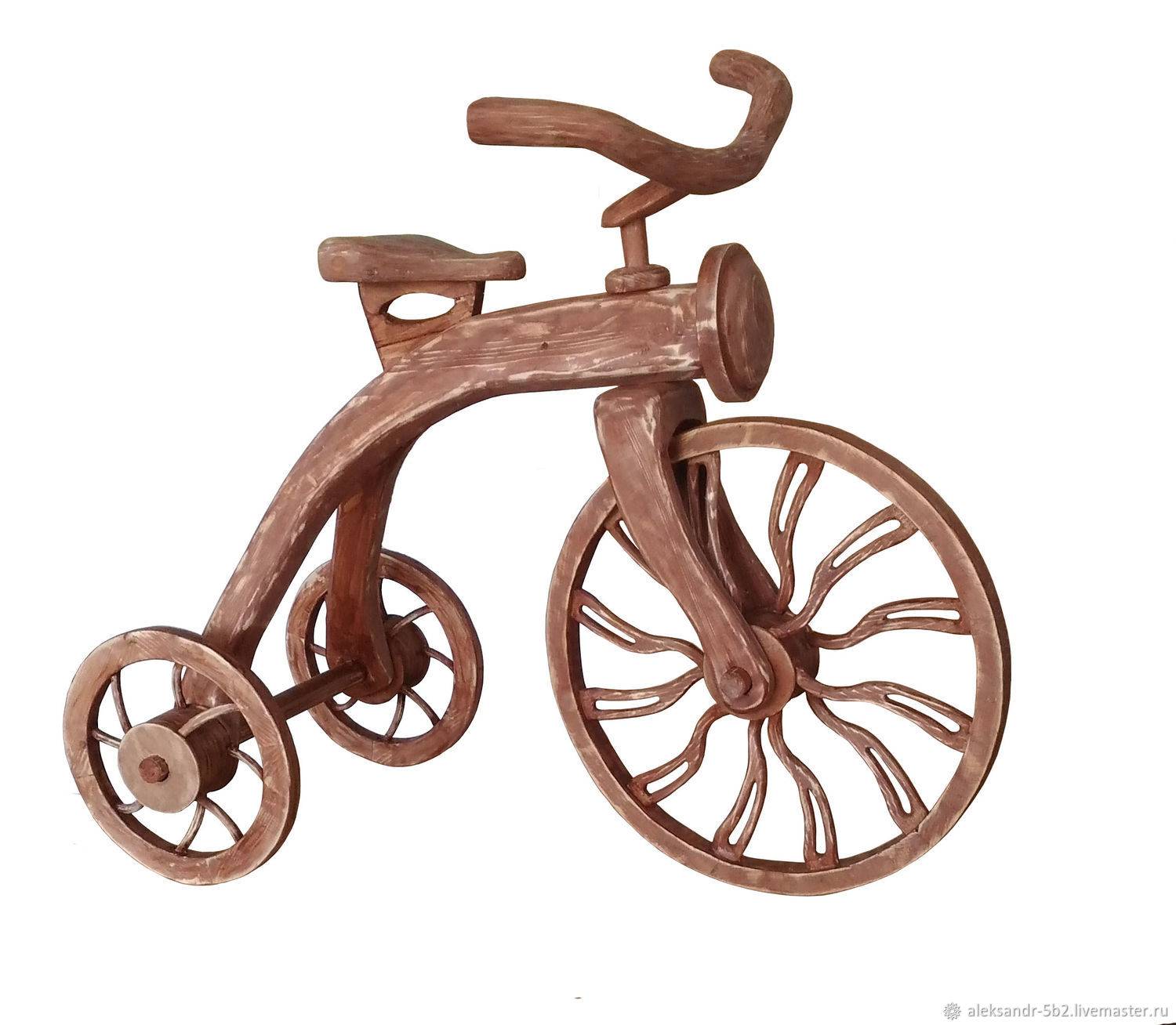 Детский деревянный велосипед - велобаджо