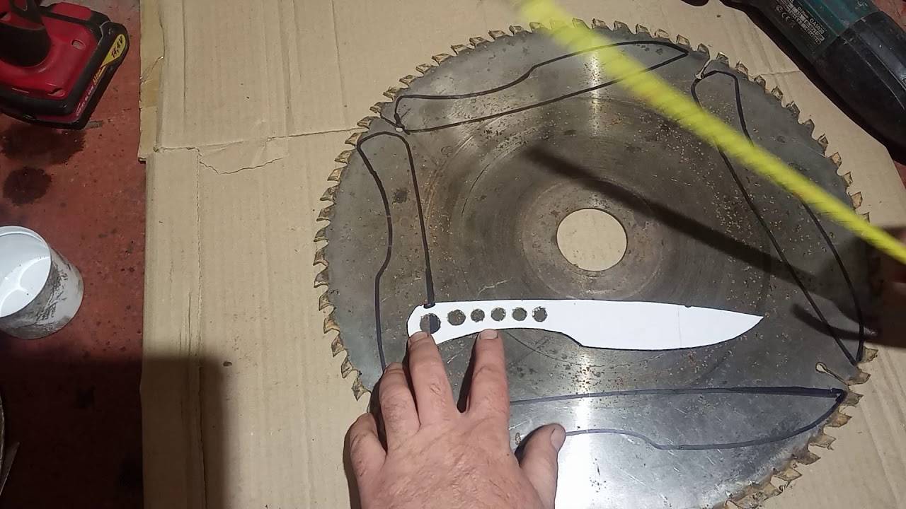 Можно ли сделать нож из диска по бетону