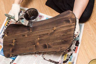 Деревянный столик  для ноутбука своими руками