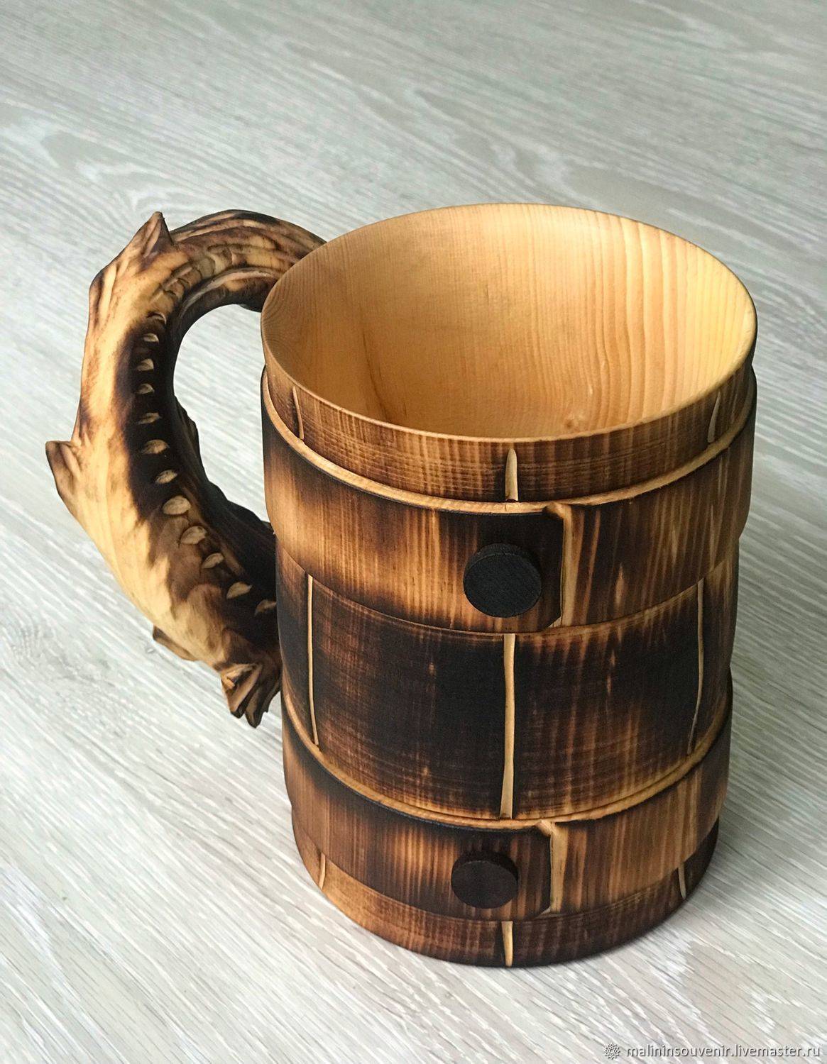Кружка из дерева своими руками для пива и чая
