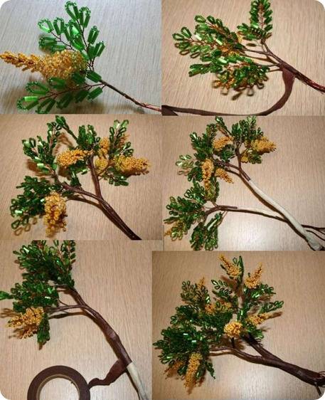 Как сделать дерево из бисера своими руками? дерево из бисера мастер-класс с пошаговым фото