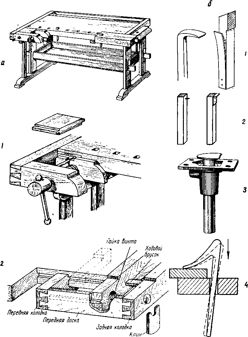 Верстаки столярные деревянные - изготовление своими руками