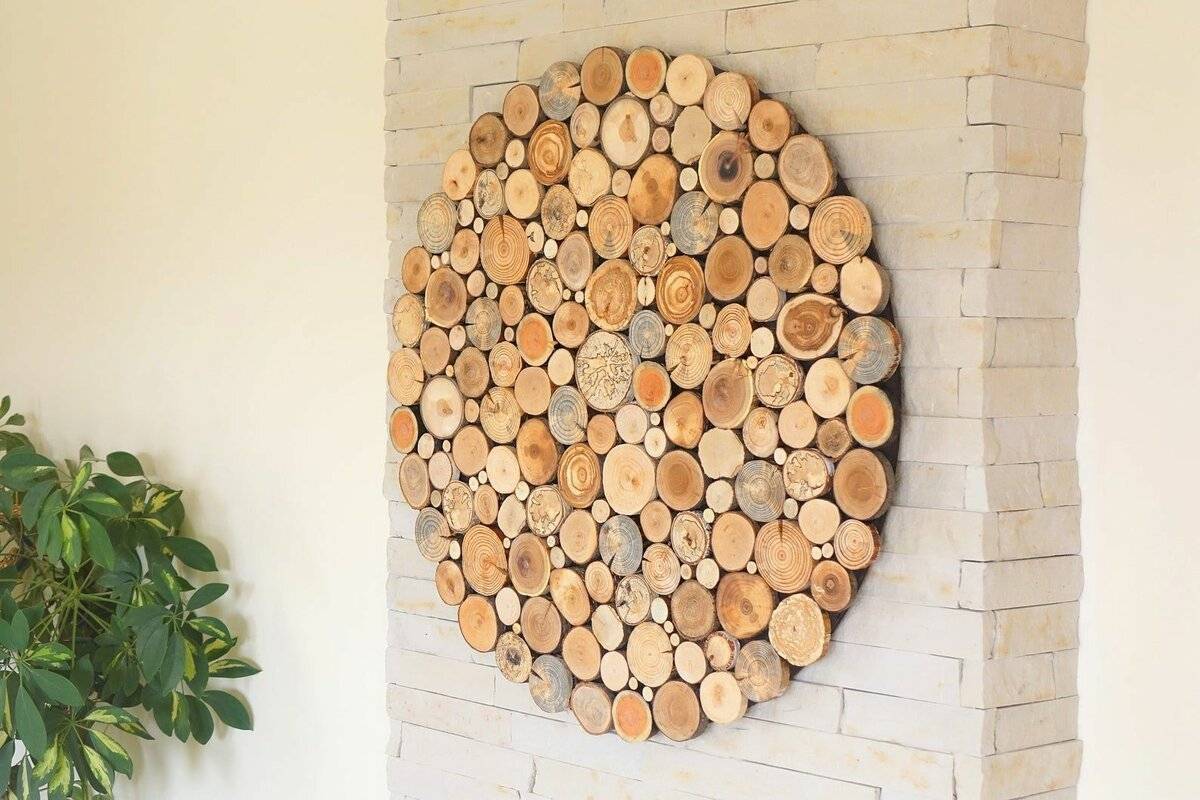 Поделки из спилов дерева – идеи для декора дома (78 фото) - decorwind