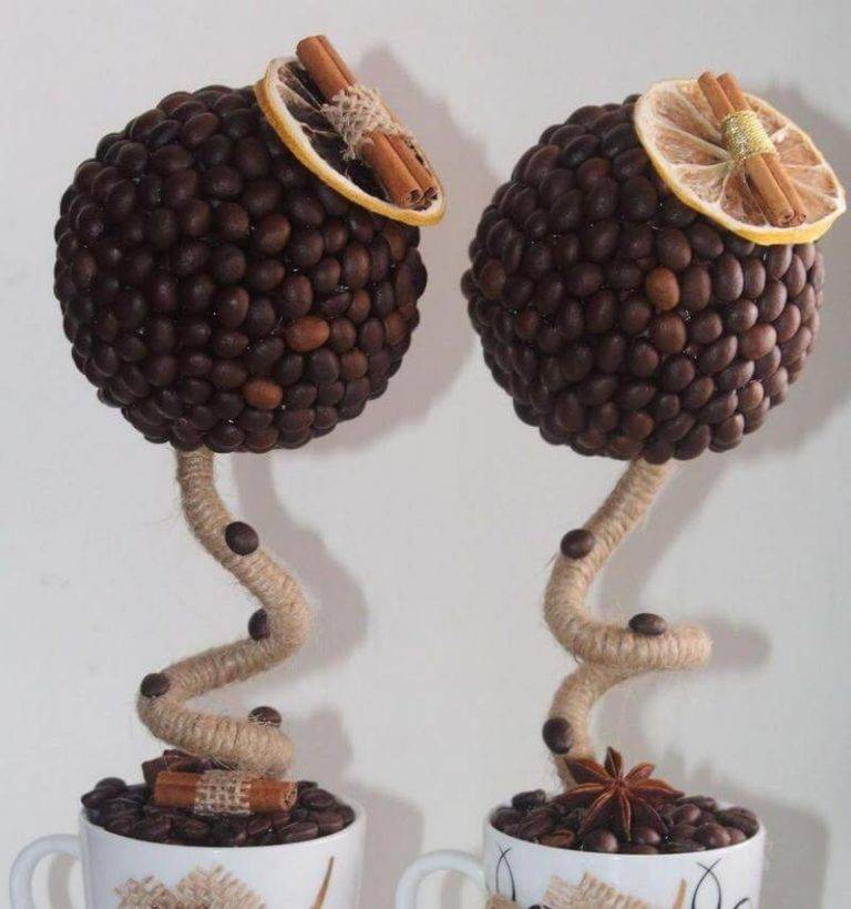 ? как сделать кофейное дерево своими руками: 7 мастер-классов изготовления и декорирования топиария
