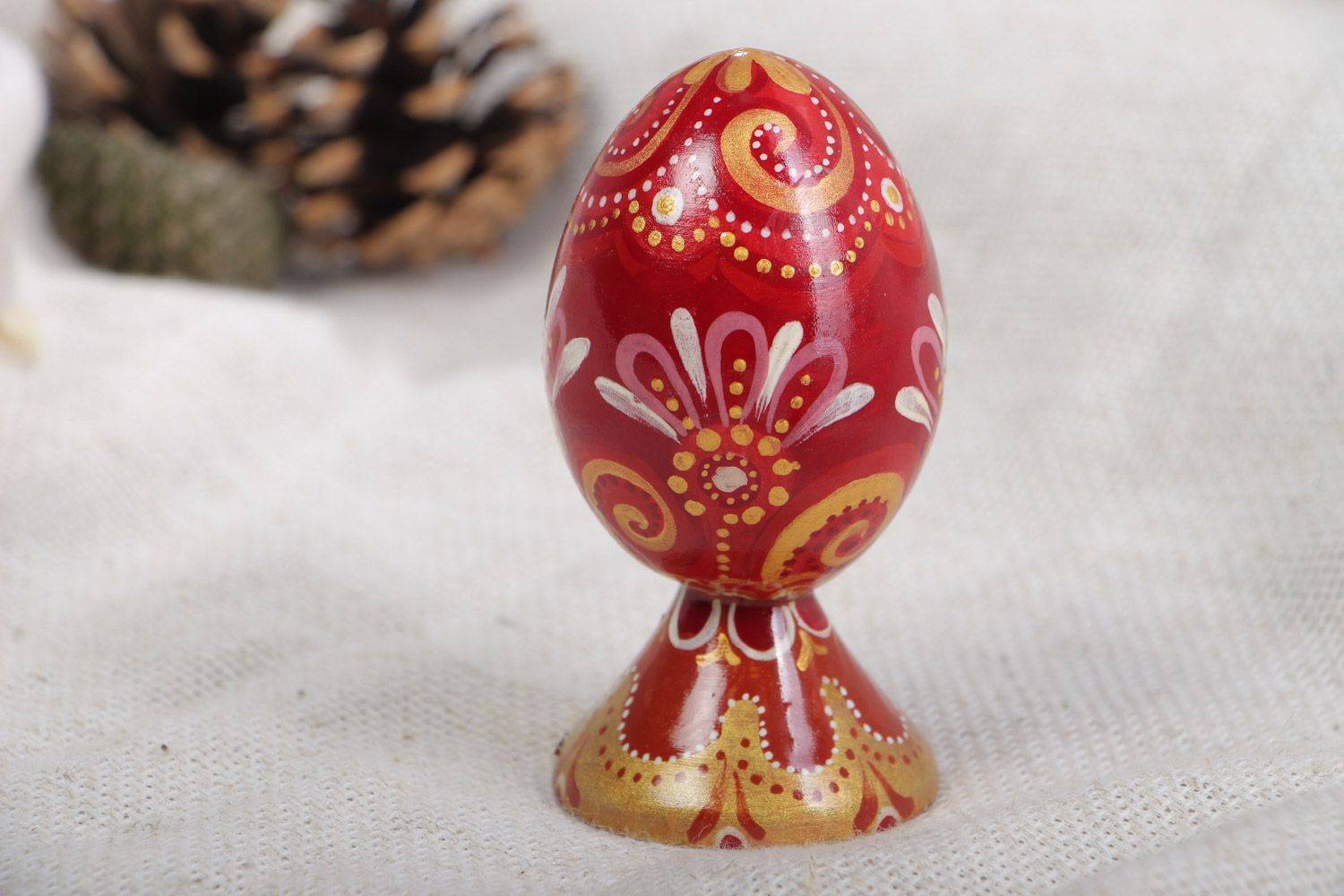 Простые техники росписи пасхальных яиц. роспись деревянного яйца «золотые узоры