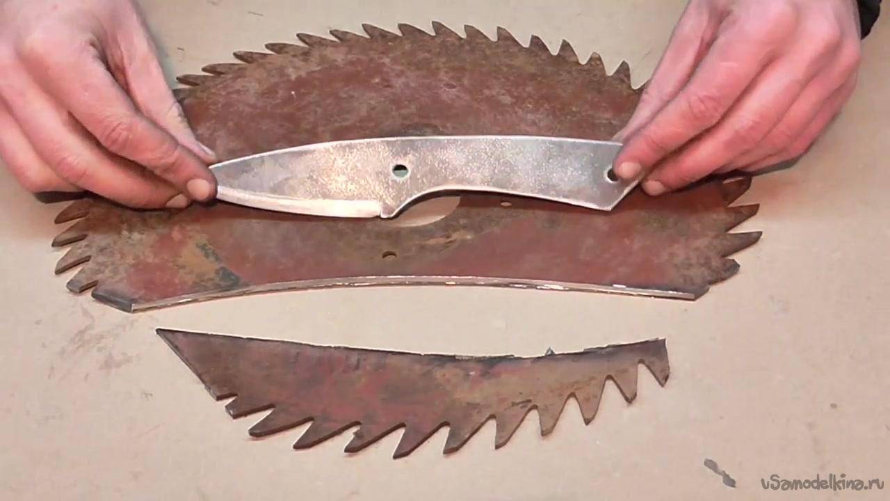 Расклинивающий нож своими руками - схема поделки