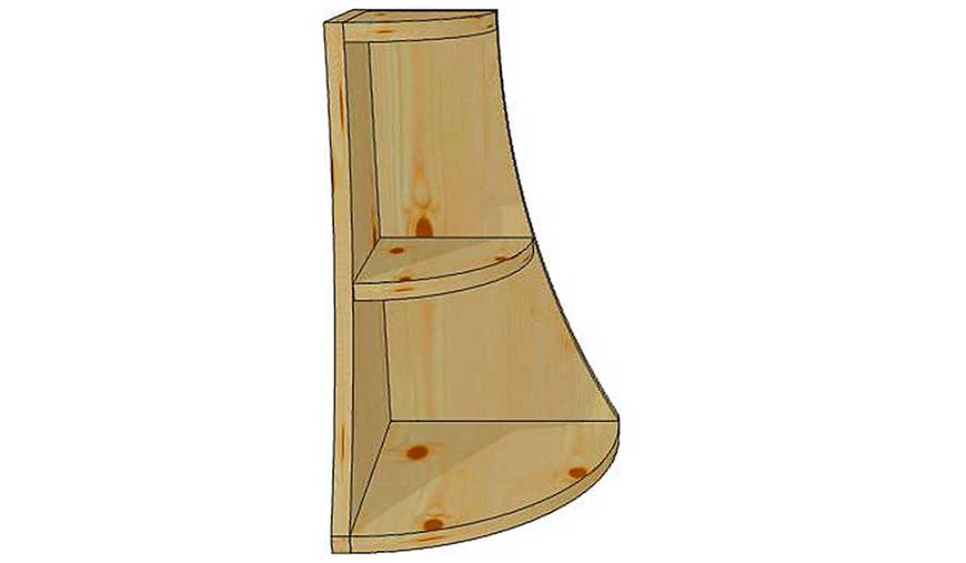 Как самостоятельно смастерить деревянную угловую полку?