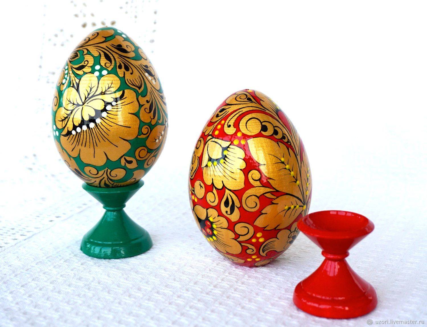 Роспись деревянного яйца «золотые узоры. как сделать роспись деревянных яиц, не умея рисовать