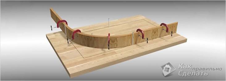 Устройство и технология изгибания древесины