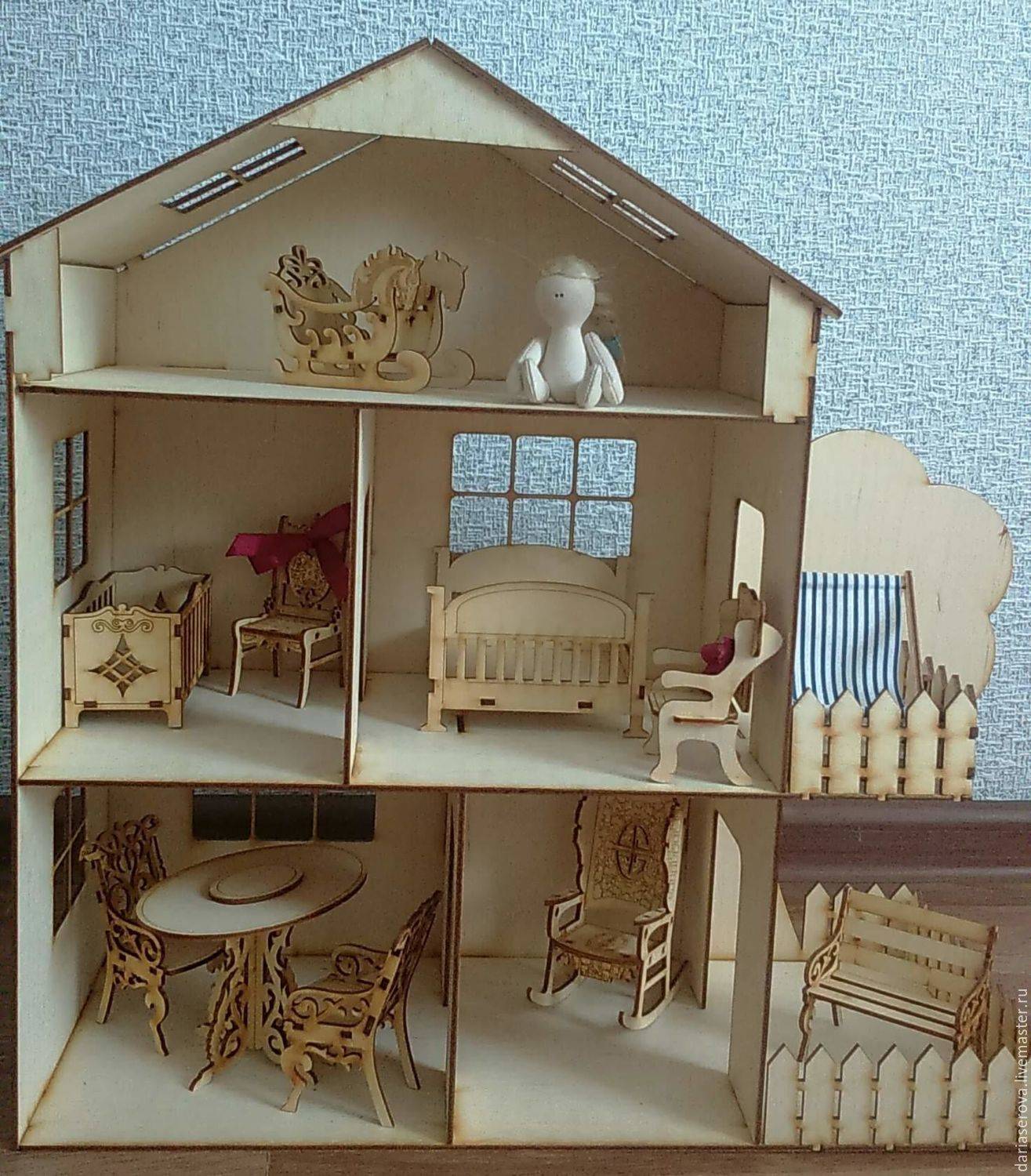 Как сделать кукольный домик для барби, монстр хай своими руками? кукольный домик из коробки, фанеры, картона, дерева: схемы и чертежи с размерами