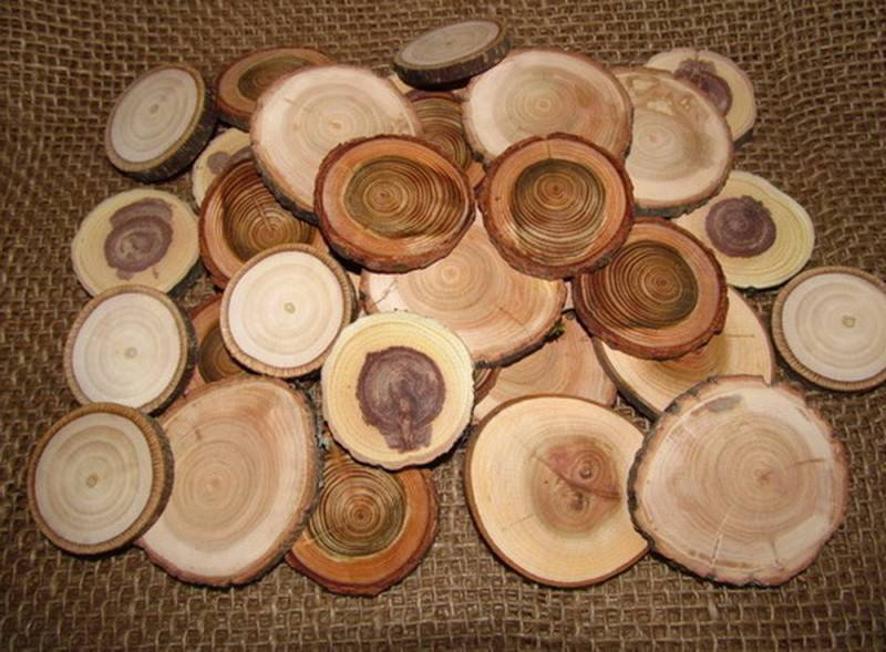 Поделки из спилов дерева своими руками - интересные мастер-классы по созданию декоративных вещей (76 фото)